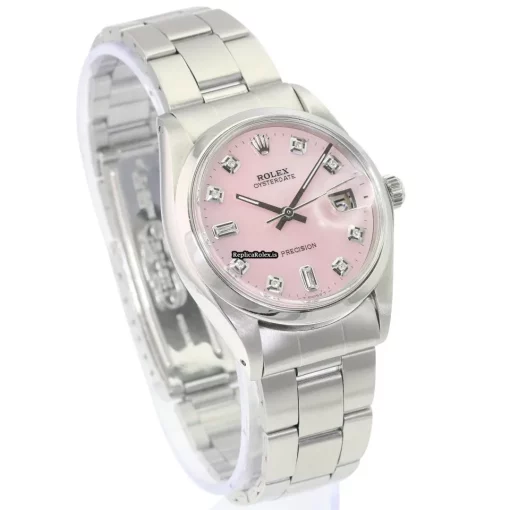 Fabulous Fakes Rolex Oyster Precision 6694 Caliber 1225 Manual Winding Movement 34x40mm Steel Case Mens/unisex Watch - Image 7