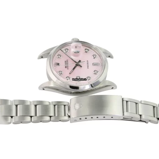 Fabulous Fakes Rolex Oyster Precision 6694 Caliber 1225 Manual Winding Movement 34x40mm Steel Case Mens/unisex Watch - Image 8