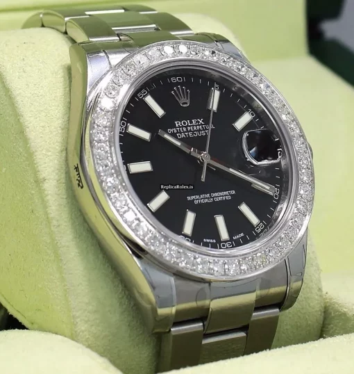 Affordable Copies Rolex Datejust II 116300 Automatic Movement 41mm Steel Case Watch - Image 10