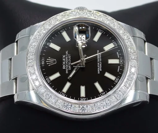 Affordable Copies Rolex Datejust II 116300 Automatic Movement 41mm Steel Case Watch - Image 4