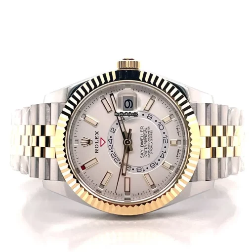 Appealing Fake Rolex Sky-dweller 326933 Automatic Movement 42mm Gold/steel Case Mens/unisex Watch - Image 2