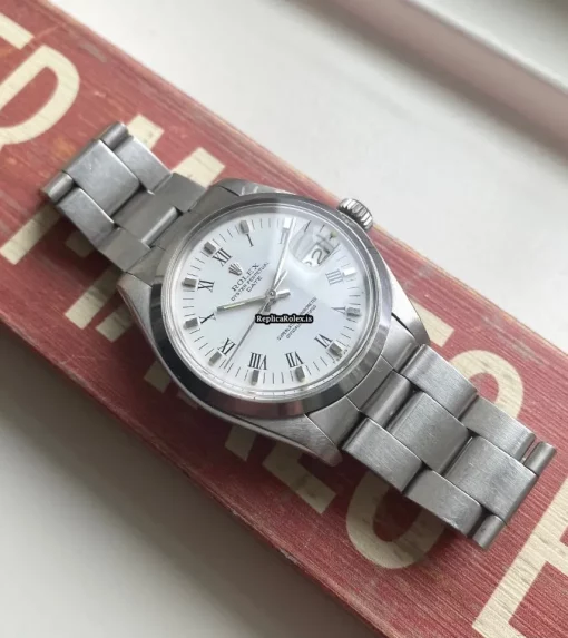 Fantastic Fake Rolex Oyster Perpetual Date 1500 Caliber 1570 Automatic Movement 34mm Steel Case Mens/unisex Watch - Image 2
