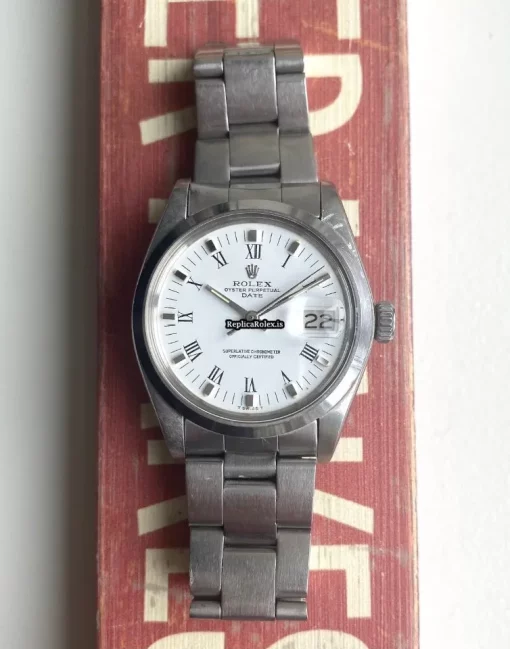 Fantastic Fake Rolex Oyster Perpetual Date 1500 Caliber 1570 Automatic Movement 34mm Steel Case Mens/unisex Watch - Image 3