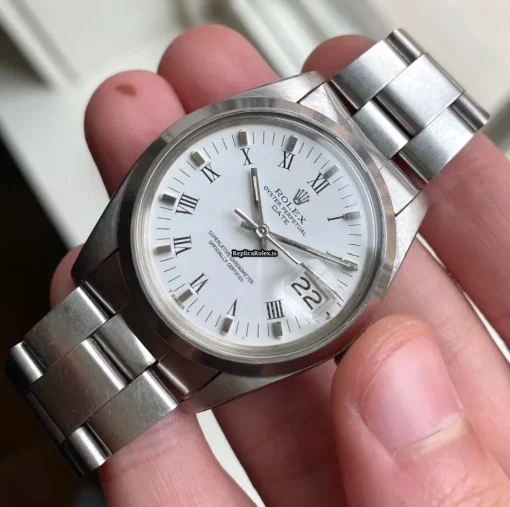 Fantastic Fake Rolex Oyster Perpetual Date 1500 Caliber 1570 Automatic Movement 34mm Steel Case Mens/unisex Watch - Image 6