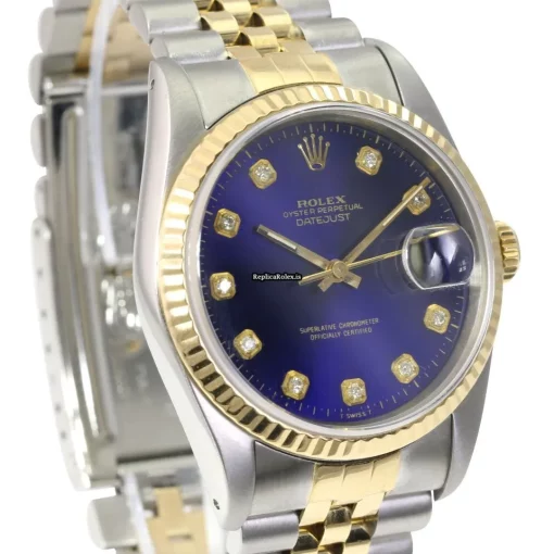 Aaa Replica Rolex Datejust 16233 Caliber 3135 Automatic Movement 36mm Gold/steel Case Mens/unisex Watch - Image 3