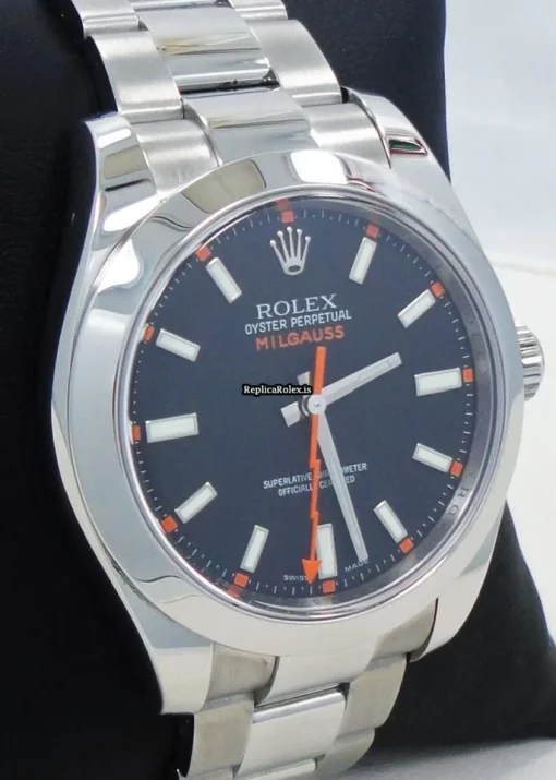 Top Replica Rolex Milgauss 116400 Automatic Movement 40mm Steel Case Watch