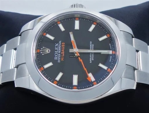 Top Replica Rolex Milgauss 116400 Automatic Movement 40mm Steel Case Watch - Image 5