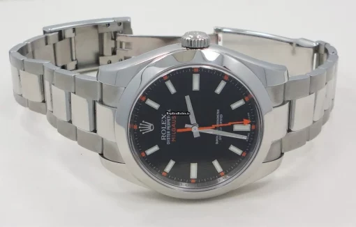 Top Replica Rolex Milgauss 116400 Automatic Movement 40mm Steel Case Watch - Image 6