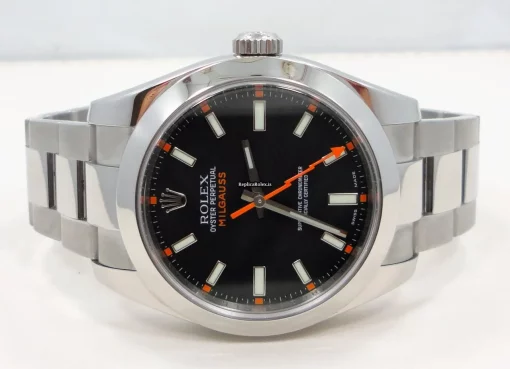 Top Replica Rolex Milgauss 116400 Automatic Movement 40mm Steel Case Watch - Image 7
