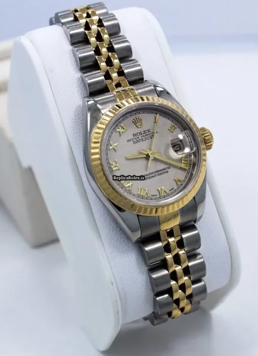 Inexpensive Fake Rolex Lady-datejust 69173 Automatic Movement 26mm Steel Case Watch - Image 2