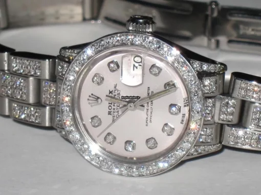 Exquisite Replicas Rolex Datejust Self Winding Automatic 26mm Steel Case Womens Watch