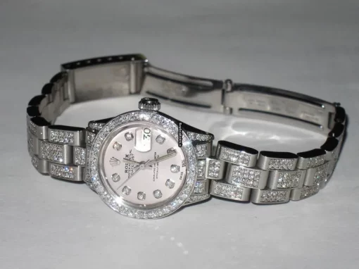 Exquisite Replicas Rolex Datejust Self Winding Automatic 26mm Steel Case Womens Watch - Image 3
