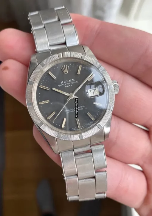 Cheap Replica Rolex Oyster Perpetual Date 1501 Caliber 1570 Automatic Movement 34x42mm Steel Case Mens/unisex Watch - Image 4