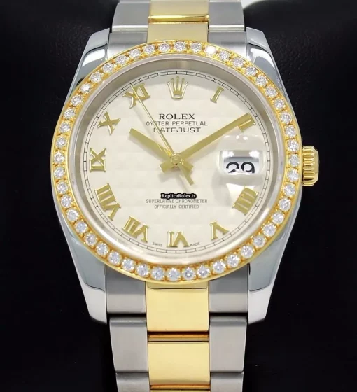 Inexpensive Fakes Rolex Datejust 116233 Automatic Movement 36mm Gold/steel Case Watch - Image 3