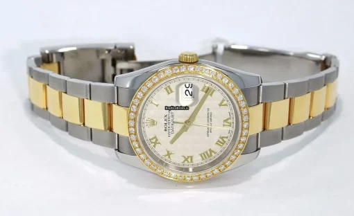 Inexpensive Fakes Rolex Datejust 116233 Automatic Movement 36mm Gold/steel Case Watch - Image 6