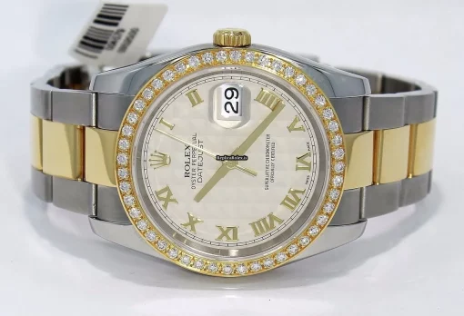 Inexpensive Fakes Rolex Datejust 116233 Automatic Movement 36mm Gold/steel Case Watch - Image 7