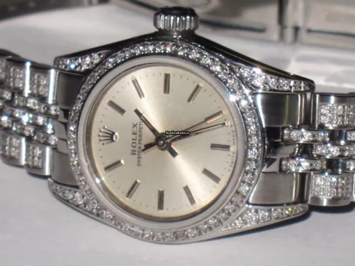Epic Fake Rolex Datejust Self Winding Automatic 26mm Steel Case Womens Watch - Image 3