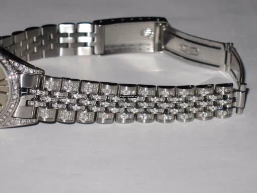 Epic Fake Rolex Datejust Self Winding Automatic 26mm Steel Case Womens Watch - Image 5