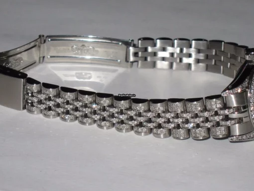 Epic Fake Rolex Datejust Self Winding Automatic 26mm Steel Case Womens Watch - Image 6