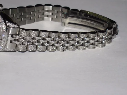 Stylish Copies Rolex Datejust Self Winding Automatic 26mm Steel Case Womens Watch - Image 5