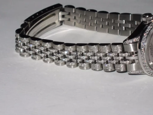 Stylish Copies Rolex Datejust Self Winding Automatic 26mm Steel Case Womens Watch - Image 6