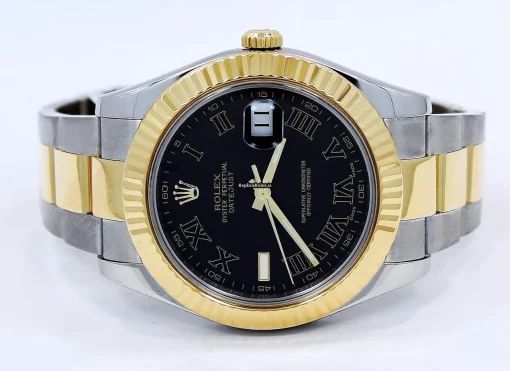 Trustworthy Knockoff Rolex Datejust II 116333 Automatic Movement 41mm Gold/steel Case Watch - Image 5