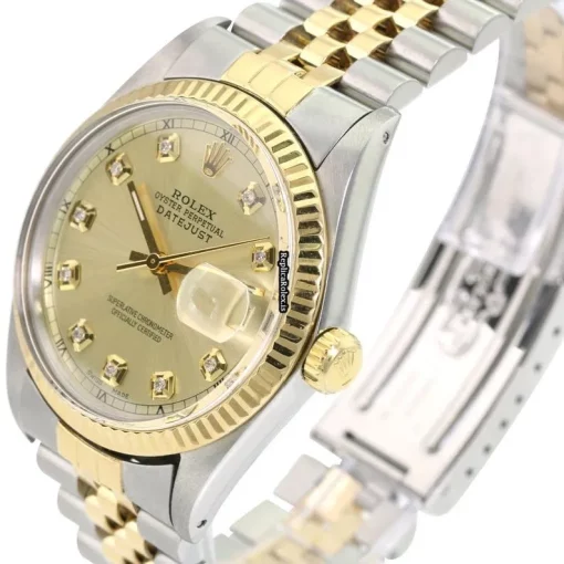 Good Replica Rolex Datejust 16233 Caliber 3035 Automatic Movement 36mm Gold/steel Case Mens/unisex Watch - Image 2
