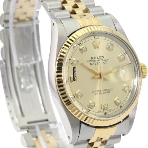 Good Replica Rolex Datejust 16233 Caliber 3035 Automatic Movement 36mm Gold/steel Case Mens/unisex Watch - Image 3