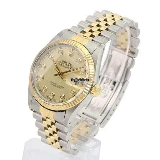 Good Replica Rolex Datejust 16233 Caliber 3035 Automatic Movement 36mm Gold/steel Case Mens/unisex Watch - Image 4