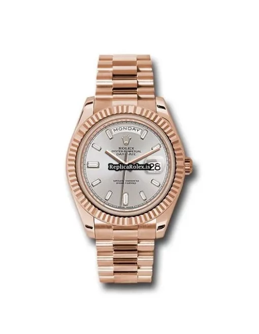 Excellent Fake Rolex Day-date 40 228235 Caliber 3255 Automatic Movement 40mm Rose Gold Case Mens/unisex Watch