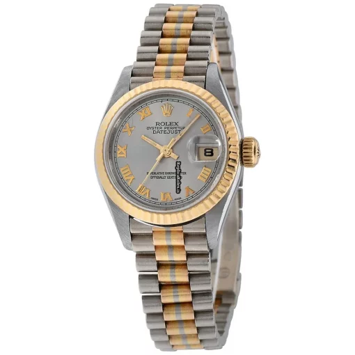 1:1 Fake Rolex Datejust Self Winding Automatic 26mm Steel Case Womens Watch