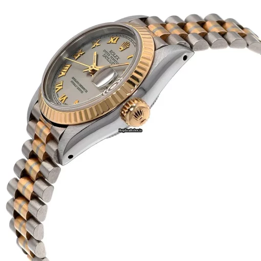 1:1 Fake Rolex Datejust Self Winding Automatic 26mm Steel Case Womens Watch - Image 3