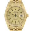 Design Fake Rolex Datejust 16018 Caliber 3035 Automatic Movement 36mm Yellow Gold Case Mens/unisex Watch
