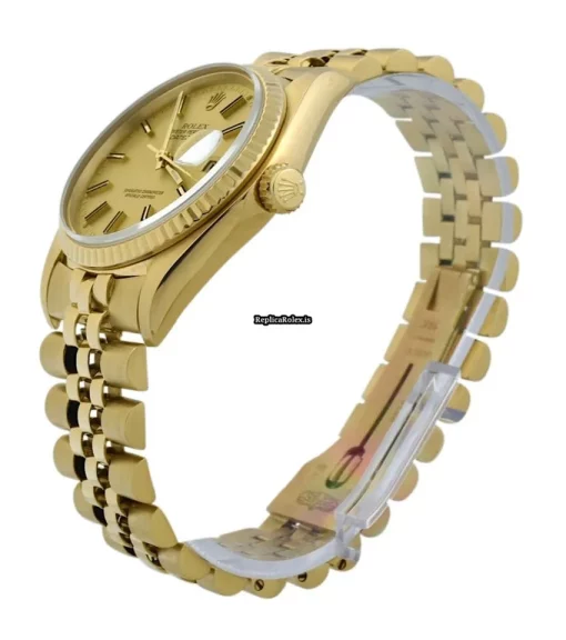 Design Fake Rolex Datejust 16018 Caliber 3035 Automatic Movement 36mm Yellow Gold Case Mens/unisex Watch - Image 3