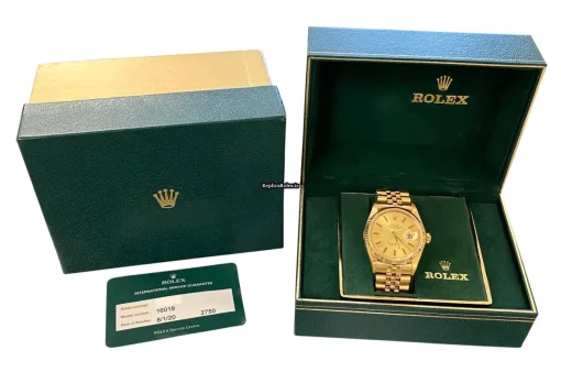 Design Fake Rolex Datejust 16018 Caliber 3035 Automatic Movement 36mm Yellow Gold Case Mens/unisex Watch - Image 7