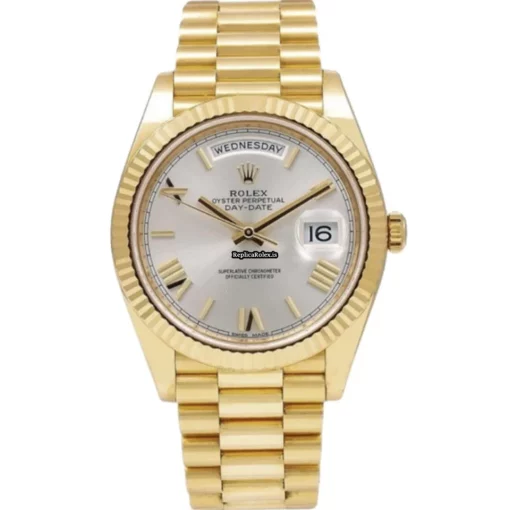 Nice Replica Rolex Day-date 40 228238 Caliber 3255 Automatic Movement 40mm Yellow Gold Case Mens/unisex Watch