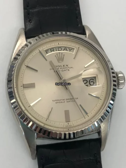 Attractive Replica Rolex Day-date 36 1803 Caliber 1556 Automatic Movement 36mm White Gold Case Mens/unisex Watch