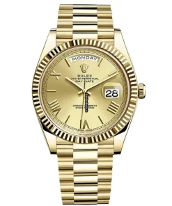 Ideal Copy Rolex Day-date 40 228238 Automatic Movement Yellow Gold Case Watch