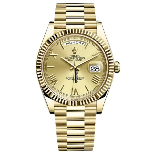 Ideal Copy Rolex Day-date 40 228238 Automatic Movement Yellow Gold Case Watch
