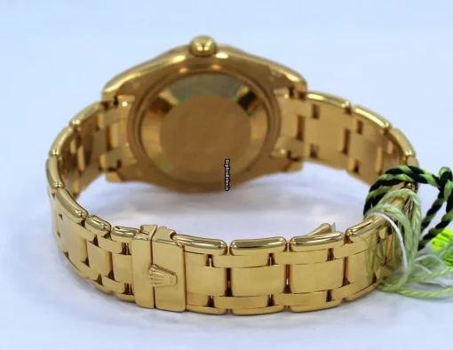 Reliable Fake Rolex Pearlmaster 81208 Automatic Movement 34mm Yellow Gold Case Womens Watch - Image 10