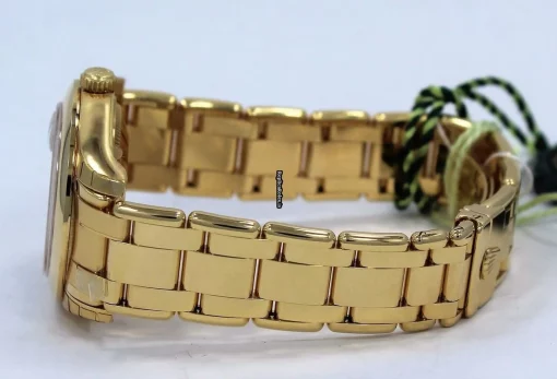 Reliable Fake Rolex Pearlmaster 81208 Automatic Movement 34mm Yellow Gold Case Womens Watch - Image 9