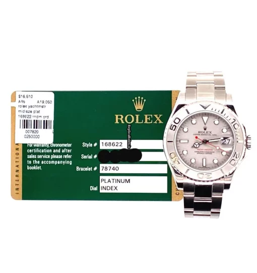 Incredible Copy Rolex Yacht-master 168622 Caliber 2235 Automatic Movement 35mm Steel Case Mens/unisex Watch - Image 3