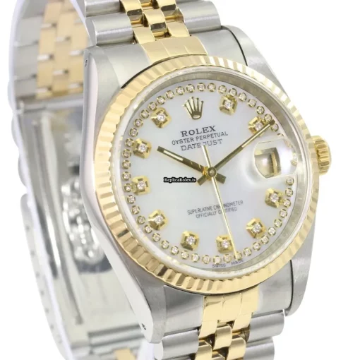 High Quality Replica Rolex Datejust 16233 Caliber 3135 Automatic Movement 36mm Gold/steel Case Mens/unisex Watch - Image 3