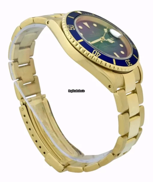 Perfect Replica Rolex Submariner Date 16618 Caliber 3135 Automatic Movement 40mm Yellow Gold Case Mens/unisex Watch - Image 2