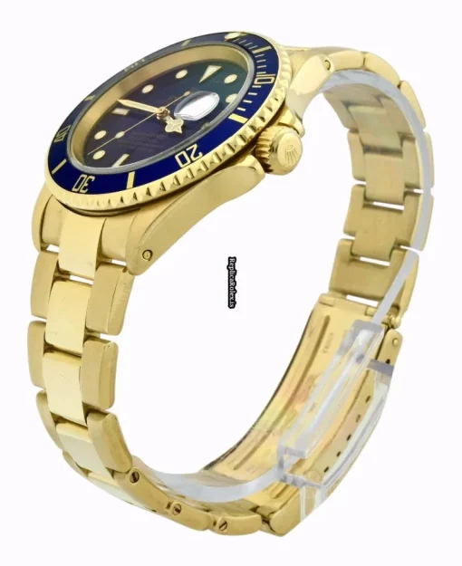 Perfect Replica Rolex Submariner Date 16618 Caliber 3135 Automatic Movement 40mm Yellow Gold Case Mens/unisex Watch - Image 3