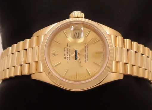 Cool Fake Rolex Lady-datejust 69178 Automatic Movement 26mm Yellow Gold Case Womens Watch - Image 5