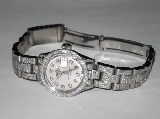 Fabulous Copies Rolex Datejust Self Winding Automatic 26mm Steel Case Womens Watch - Image 3