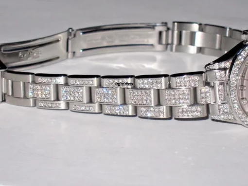 Fabulous Copies Rolex Datejust Self Winding Automatic 26mm Steel Case Womens Watch - Image 5