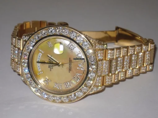 Popular Replica Rolex Day-date II Self Winding Automatic 41mm Yellow Gold Case Mens/unisex Watch - Image 3