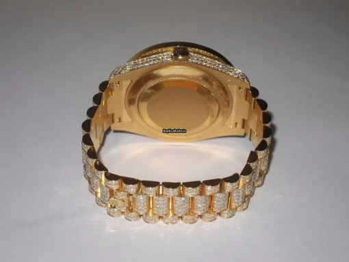 Popular Replica Rolex Day-date II Self Winding Automatic 41mm Yellow Gold Case Mens/unisex Watch - Image 8
